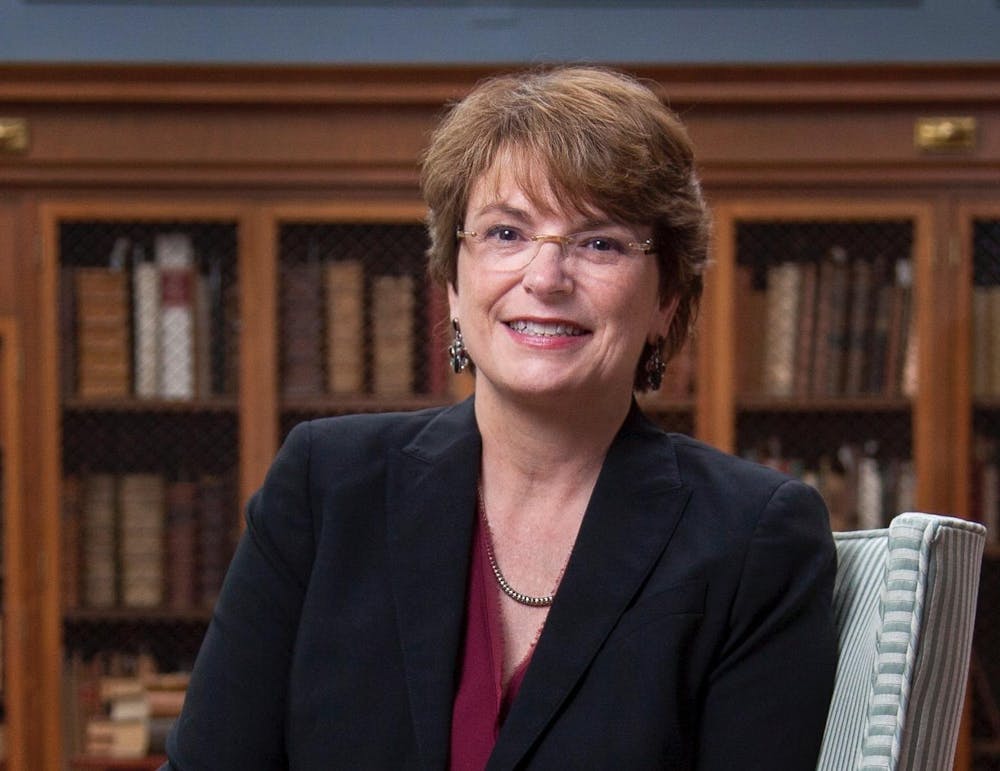A photo of Brown University's president, Christina Paxson P'19 P'MD'20