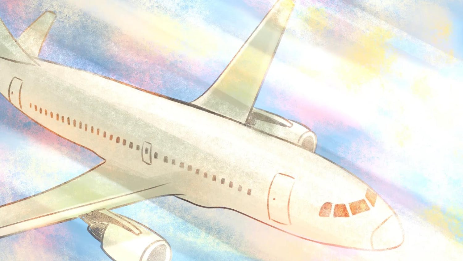 An illustration of a passenger plane.