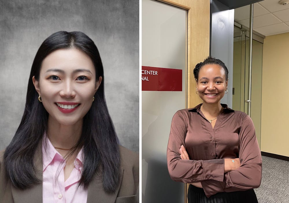 <p>Assistant Director Yanjie (Ruby) Cheng (left) and Program Coordinator Syrina Robinson. Cheng and Robinson joined the Global Brown Center for International Students over the summer. </p><p>Courtesy of Yanjie Cheng and Syrina Robinson</p>