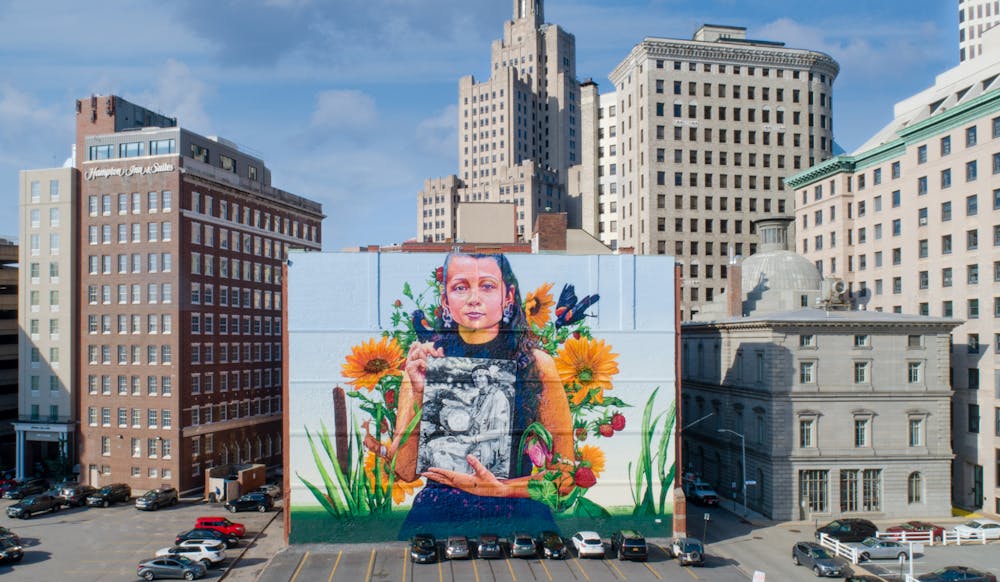 <p>The mural aims to not just represent subject Lynsea Montanari but the entire Indigenous community, according to artist Gaia.<br/></p><p>Courtesy of The Avenue Concept</p>