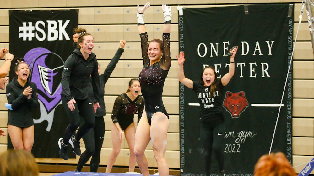 <p>The team recovered well from Friday’s quad meet in the matchup against Bridgeport, finishing strong on all four events.</p><p>Courtesy of Brown Athletics via Stew Milne</p>