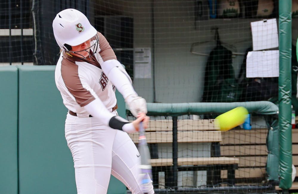 <p>Brianna Rodriguez ’24 and Grace Ladd ’22 both hit the first home runs of their careers on Sunday.</p><p>Courtesy of Brown Athletics</p>