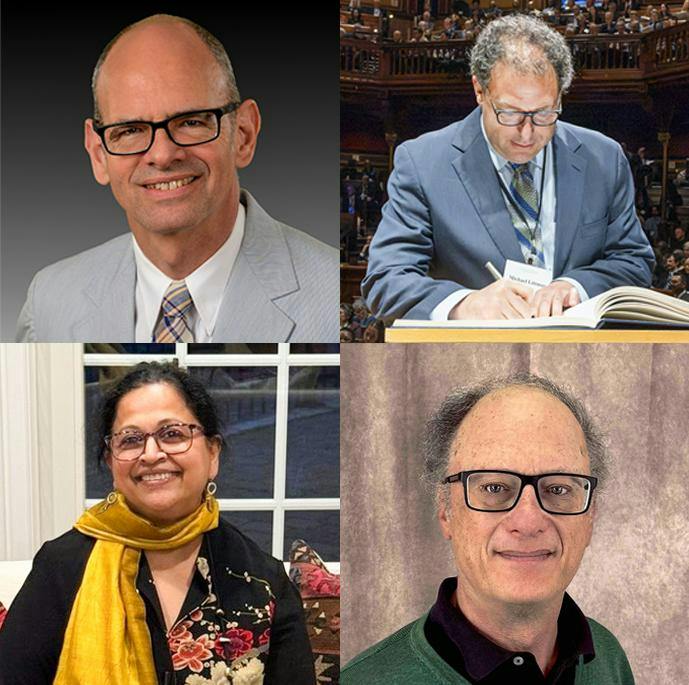 A collage of four headshots. From left to right, top to bottom: A photo of Saul Olyan, Michael Littman, Leela Prasad, Joseph Silverman