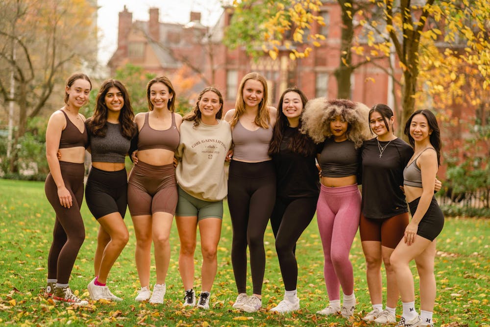 <p>Girl Gains uses a buddy system, pairing more experienced members with new gym-goers, to create a welcoming and inclusive environment for women to work out, Katie McCallum ’25 explained.</p><p>Courtesy of Katie ﻿McCallum</p>