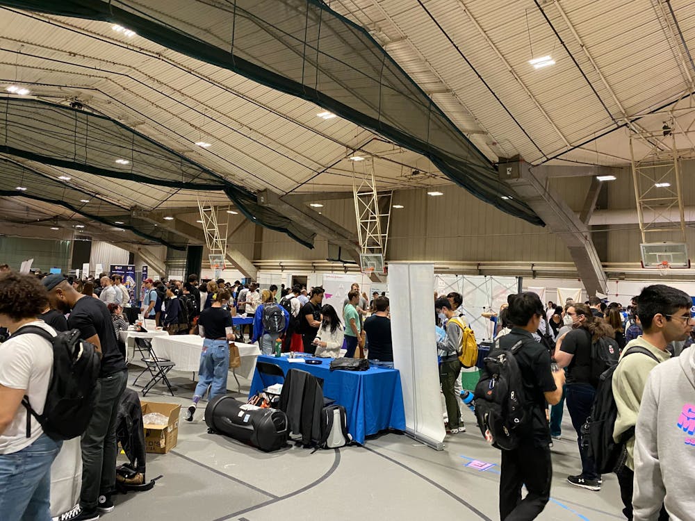 <p>The event featured a number of well-known organizations in an array of different disciplines, with recruiters from TikTok, Peace Corps, Bank of America, D.E. Shaw Research and more in attendance. </p>