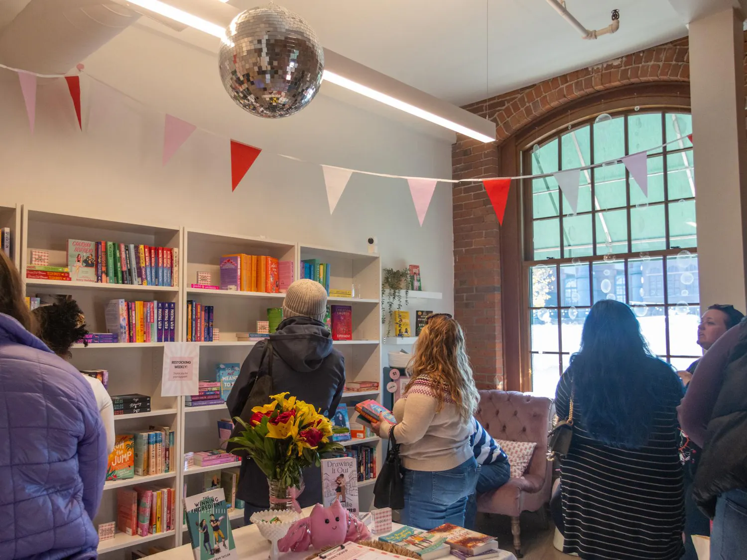 Photo of the entrance to Bubblegum Bookstore, located at 103 Wickenden St.