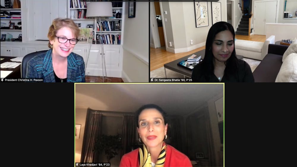 <p>The panel discussed the perception that women must choose between their careers and their families, with Bhatia saying that &quot;women are more than their work and accomplishments.&quot;</p>