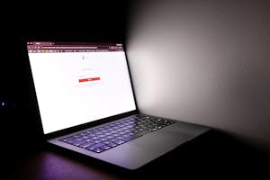 Photo of empty rows of seats in the ground floor of Salomon Center DECI.