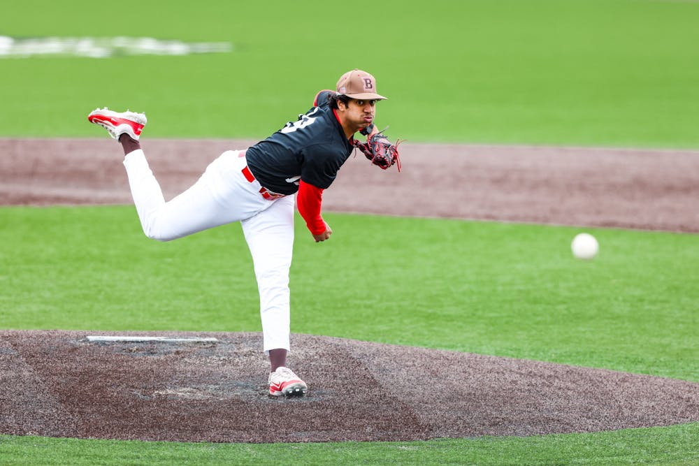 <p>The two teams traded blowouts in Saturday’s doubleheader, with the Tigers taking the opener 17-8 and the Bears winning the back-end 11-4. Courtesy of Emma Marion via Brown Athletics</p>