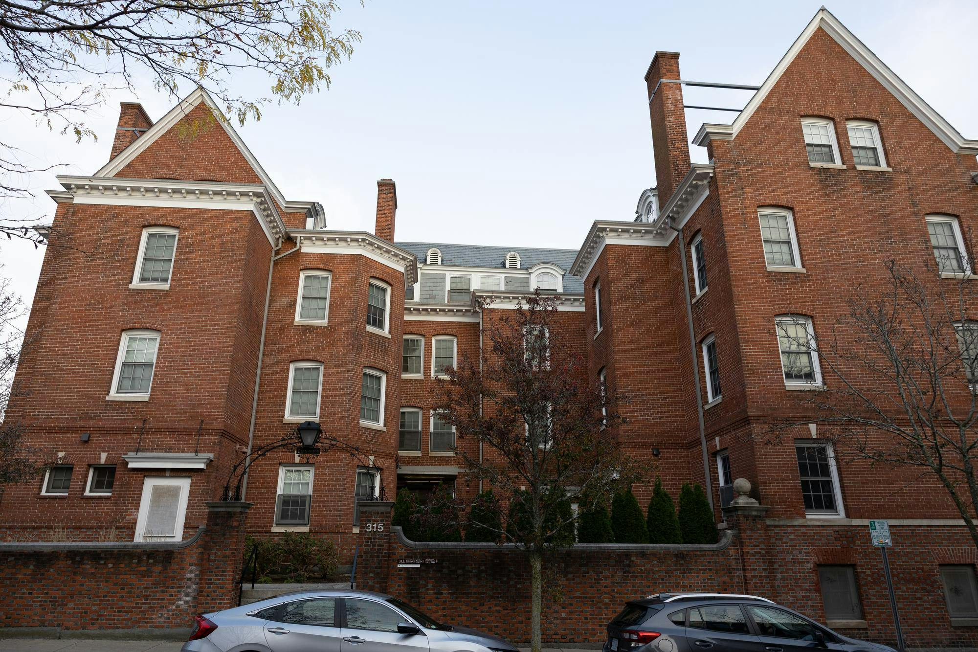 A photo of Harambee House, a brick building.