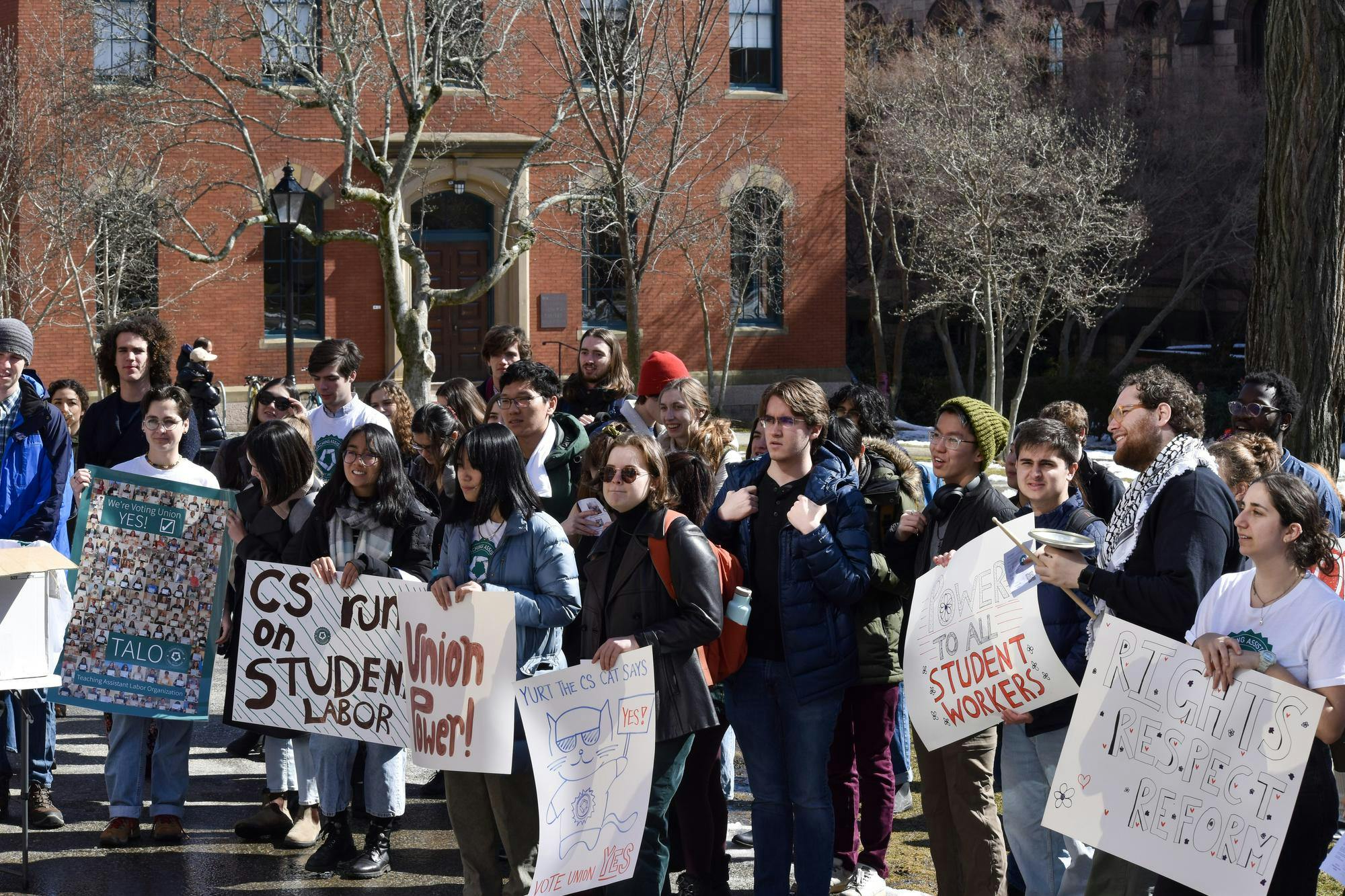 Protesters attending a TALO rally.