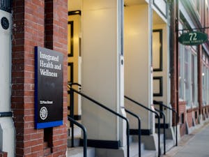 A photo of the entrance of the RISD center for Counseling and Psychological Services.