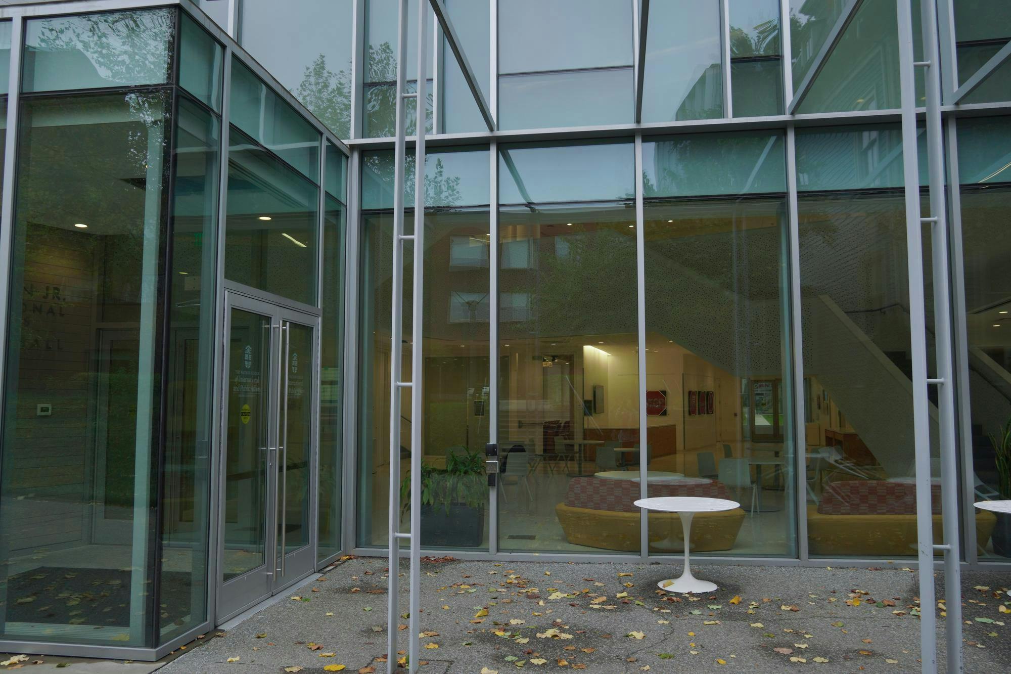 A photo of The Watson Center for International and Public Affairs.