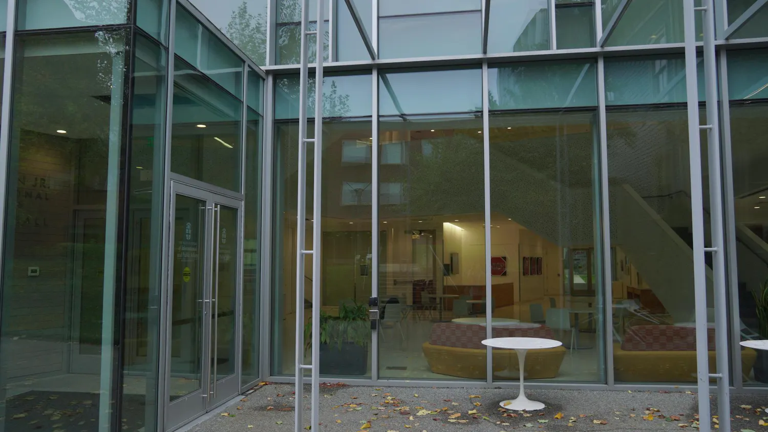 A photo of The Watson Center for International and Public Affairs.