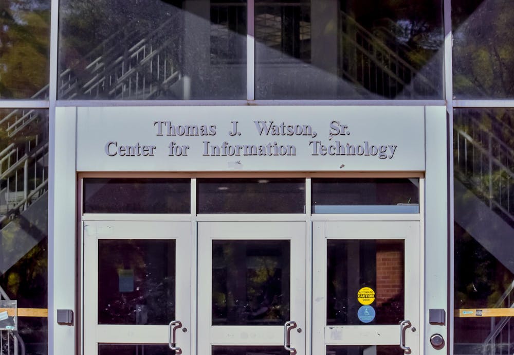  Photo of the entrance of Thomas. J Watson Sr. Center for Information Technology