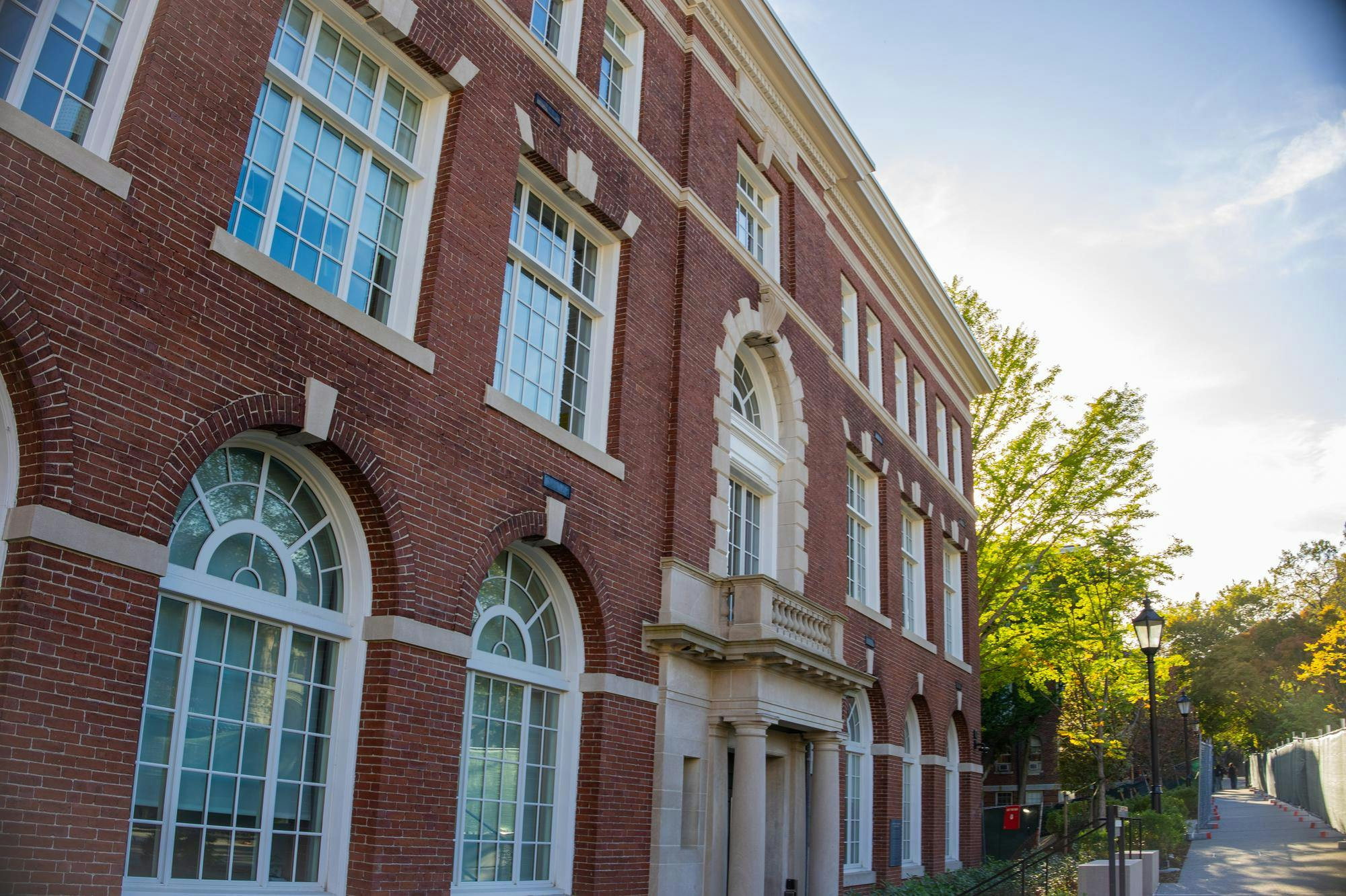 A view of Brown University's Lincoln Field Building.
