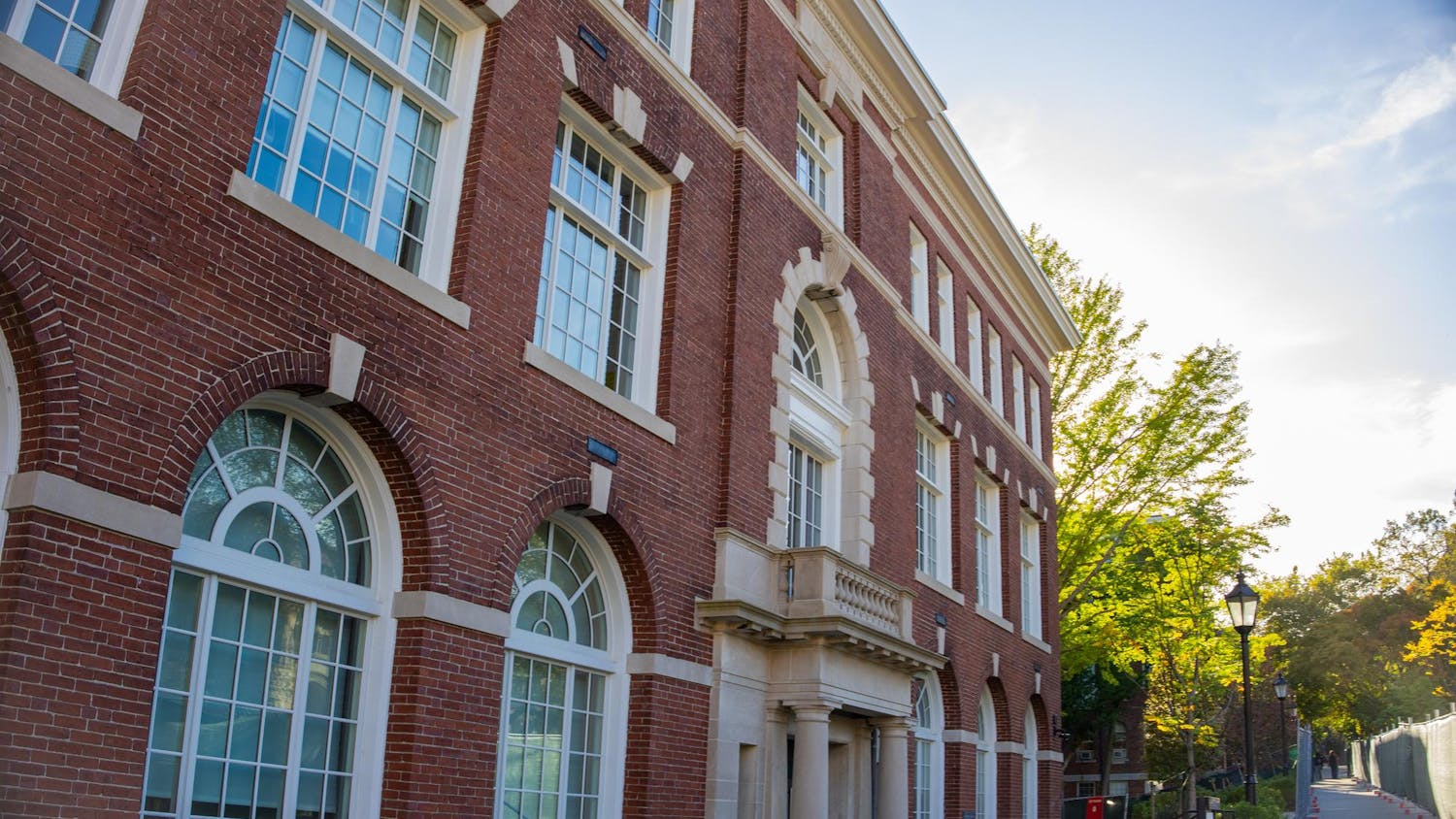 A view of Brown University's Lincoln Field Building.