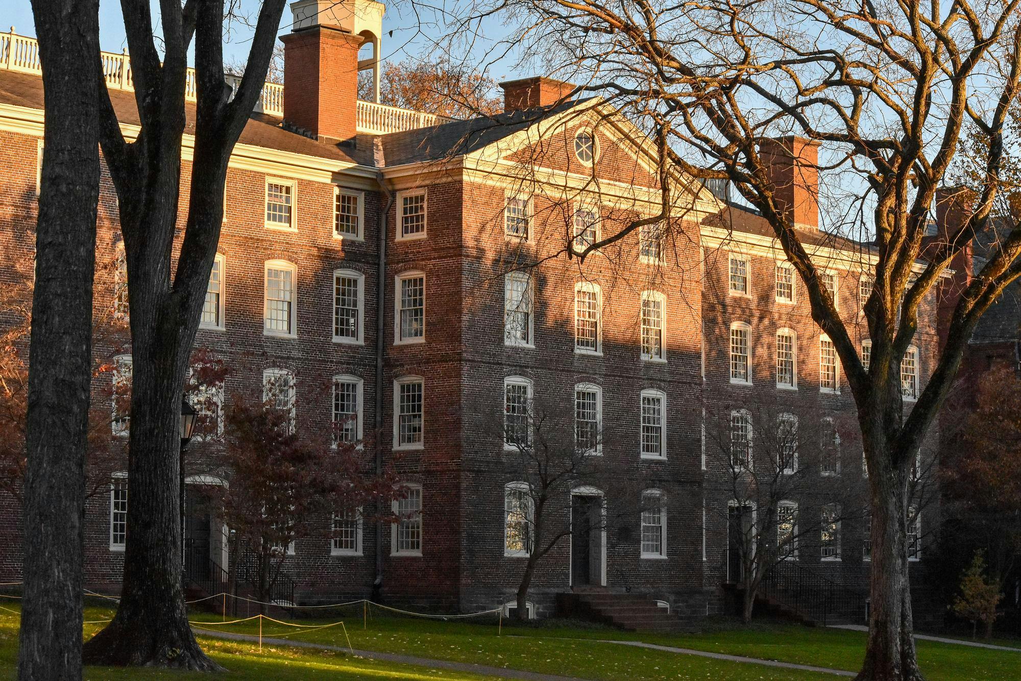 Photo of University Hall, where Brown University administrative offices are located.