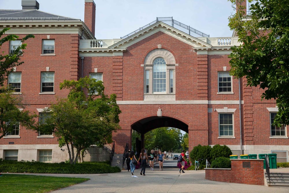 Photo of Faunce Hall. 