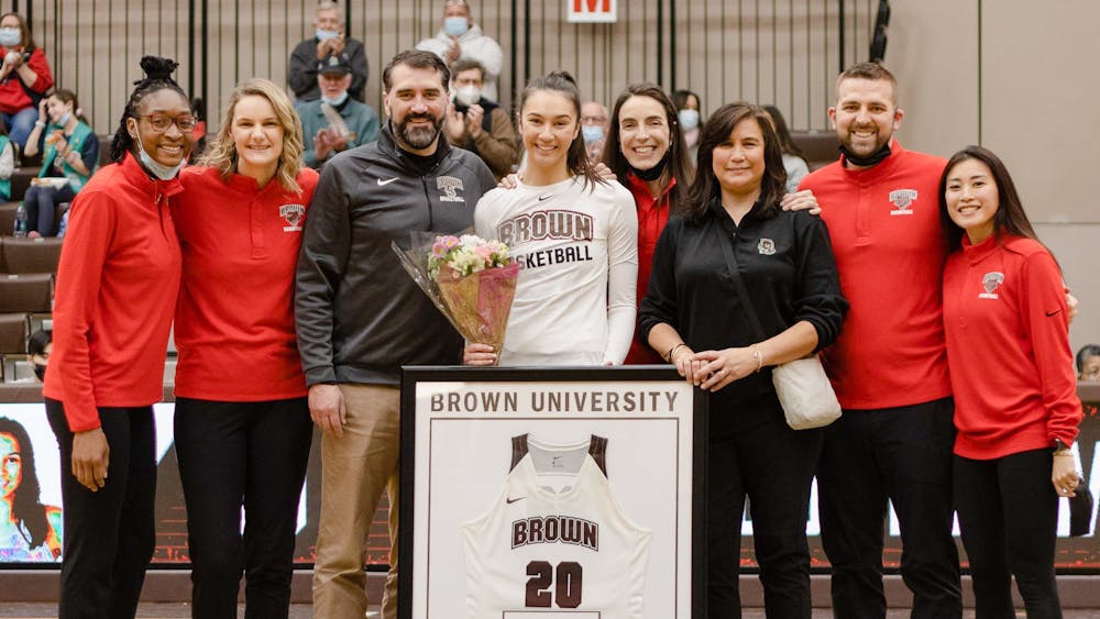 <p>The game began with a ceremony for the team’s only senior, Ashley Ducharme ’22, who has spent four years with the Bears.</p><p>Courtesy of Women&#x27;s Basketball</p><p></p><p><br/><br/></p>