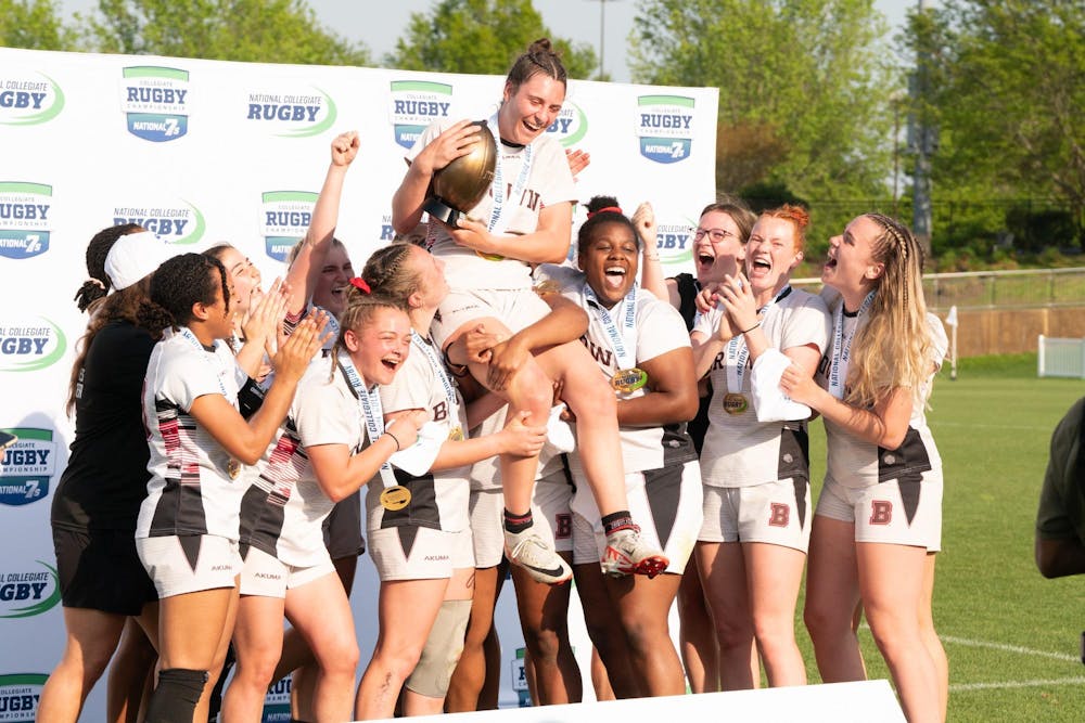 <p>Akilah Cathey ’25 is currently a finalist for the MA Sorensen award, a prize given to the best player nationwide in women’s collegiate rugby. Photo courtesy of Taylor Barber via Brown Athletics</p>