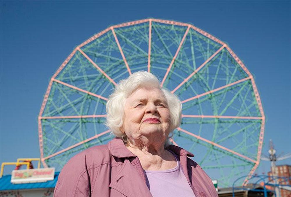 A frame from "Eleanor the Great" showing its protagonist Eleanor Morgenstein (played by June Squibb).