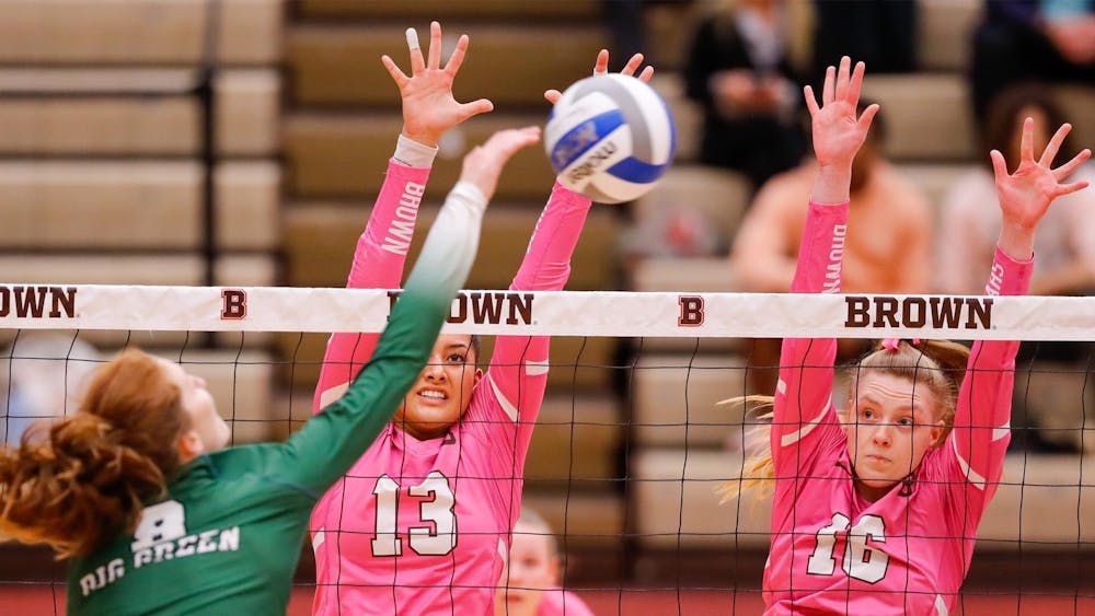<p>Brown managed a hitting percentage of .277 across the three sets and .529 in the third and final set. </p><p>Courtesy of Chip DeLorenzo via Brown Athletics</p>