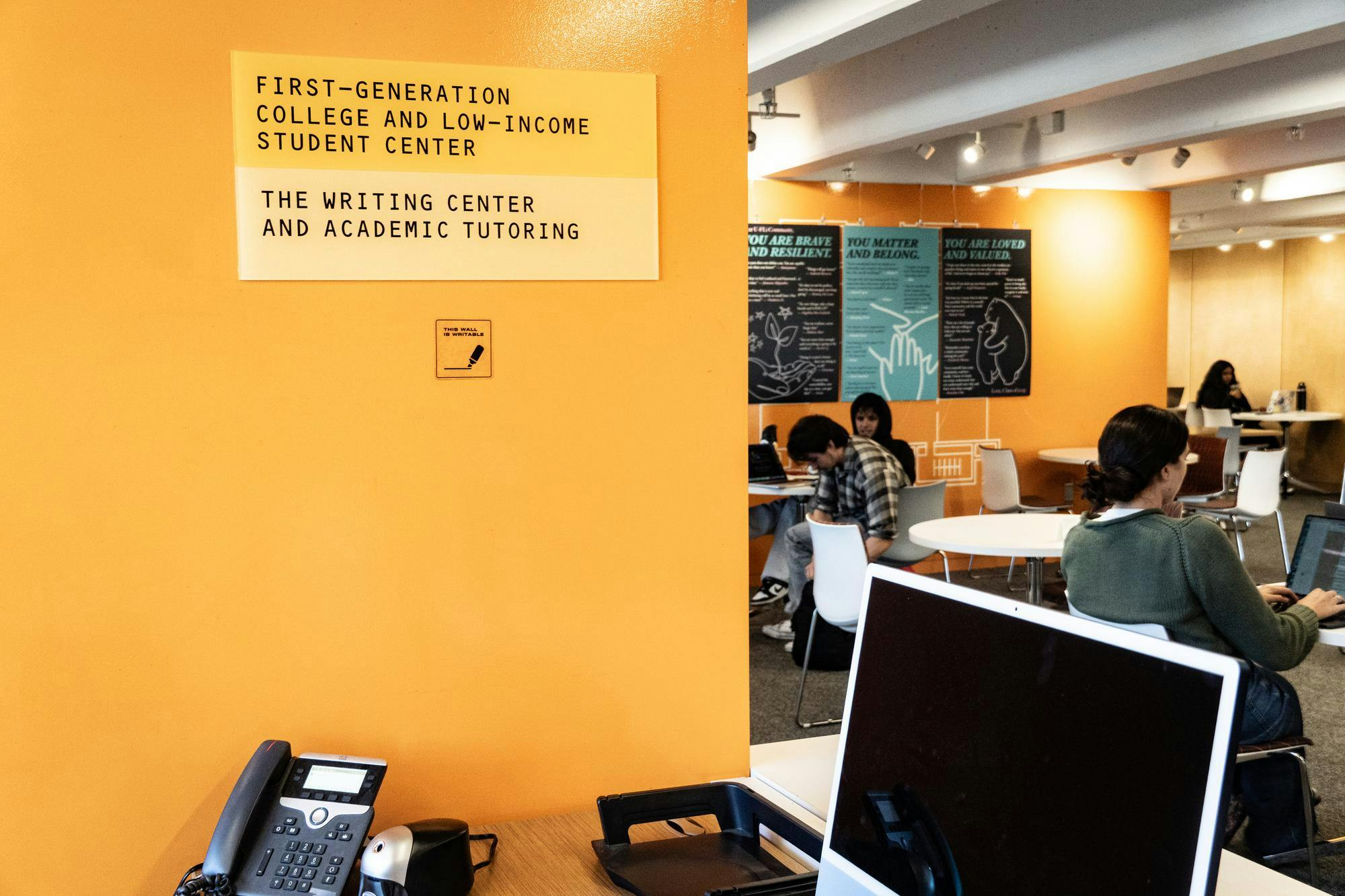 A photo of the Sheridan Center in the Sciences Library.