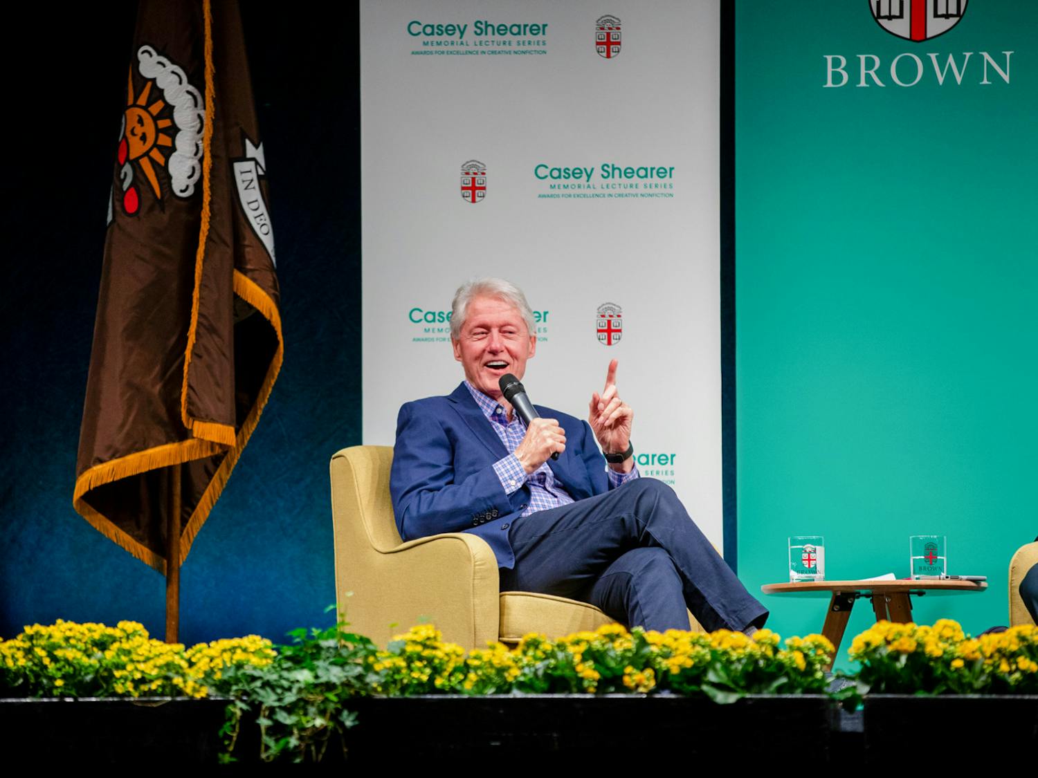 Former U.S. President Bill Clinton spoke with Derek Shearer about current political issues, his own personal interests and gave career advice to future generations.