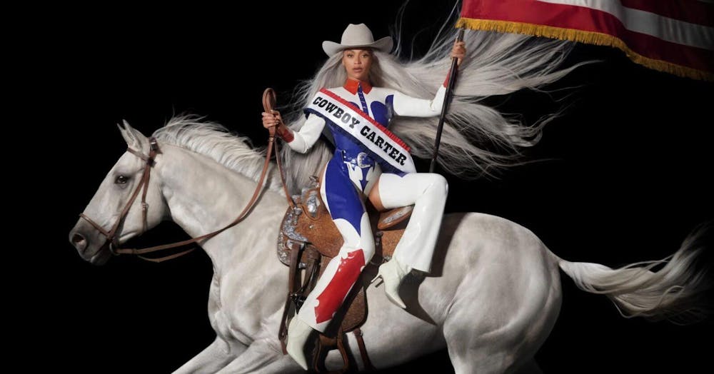 <p>Rather than taking a more traditional approach to a country album, Beyoncé instead showcases her unparalleled versatility in a broad range of genres throughout “Cowboy Carter.” </p><p><br></p><p>Courtesy of Parkwood Entertainment</p>