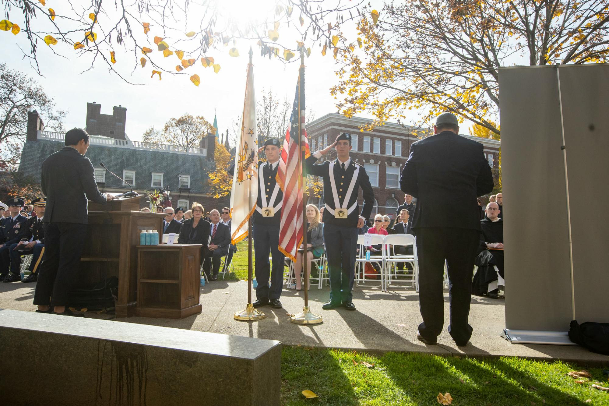 U. Hosts U.S. Sen. Jack Reed For Veterans Day Ceremony - The Brown ...