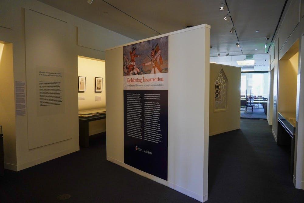 The entrance to the "Fashioning Insurrection" gallery.