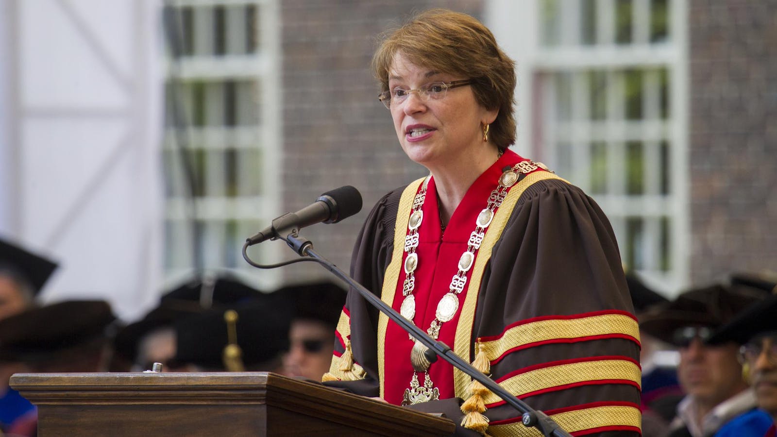Inside the faculty town hall where Paxson spoke about the funding ...