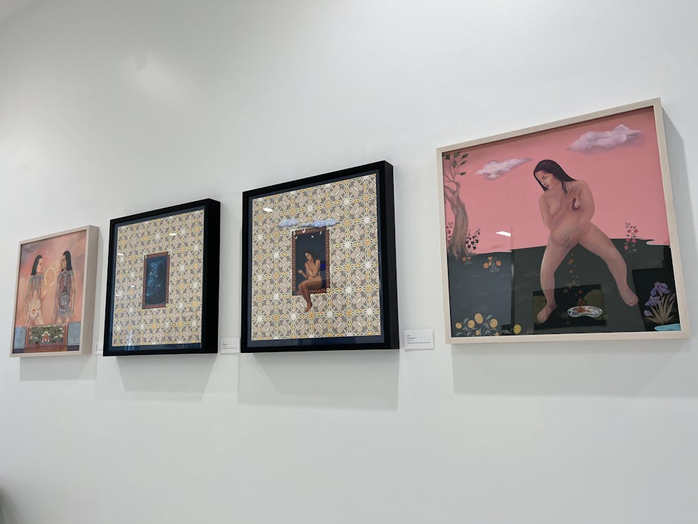 Hussain's exhibition delves into the complex themes of women’s and reproductive health. 