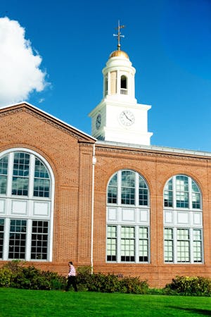 A photo of the brick Nelson Fitness Center building.

