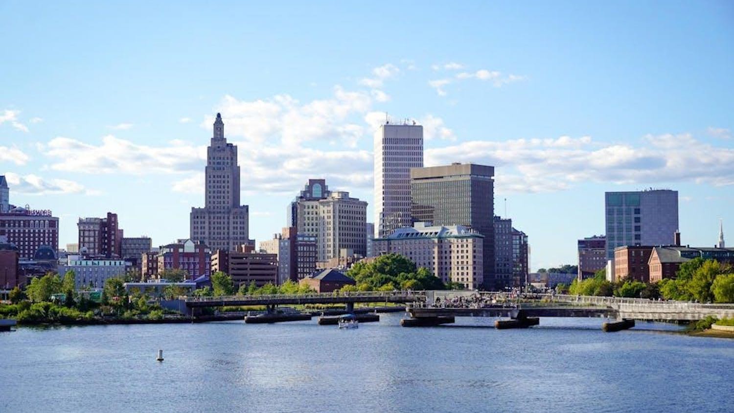 A picture of the skyline of Providence, Rhode Island.
