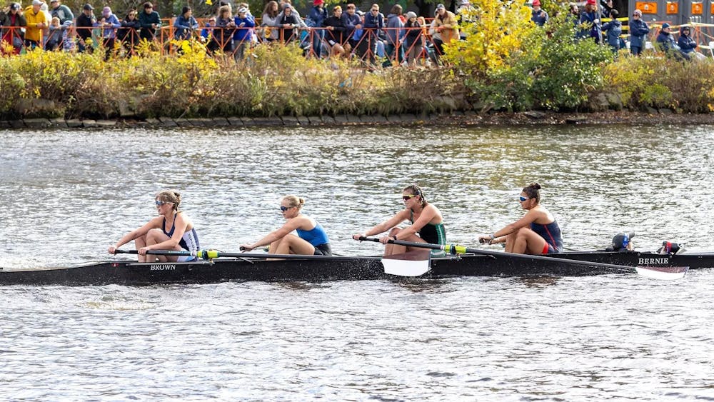 <p>Led by coxswain Caitlyn Roddy ’26, the B4 rocketed off the starting line to build a boat-length lead over all other shells less than 200 meters into the 2,000-meter race.</p><p>Courtesy of Brown Athletics </p>