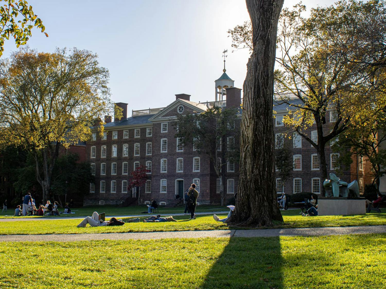Photo of University Hall, where Brown University administrative offices are located.