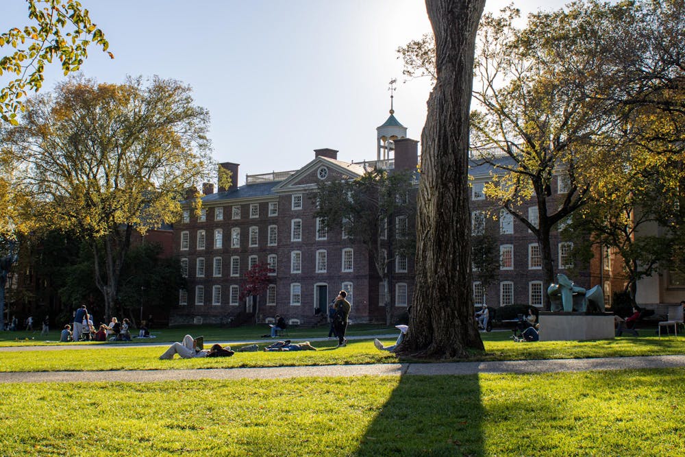 Photo of University Hall, where Brown University administrative offices are located.
