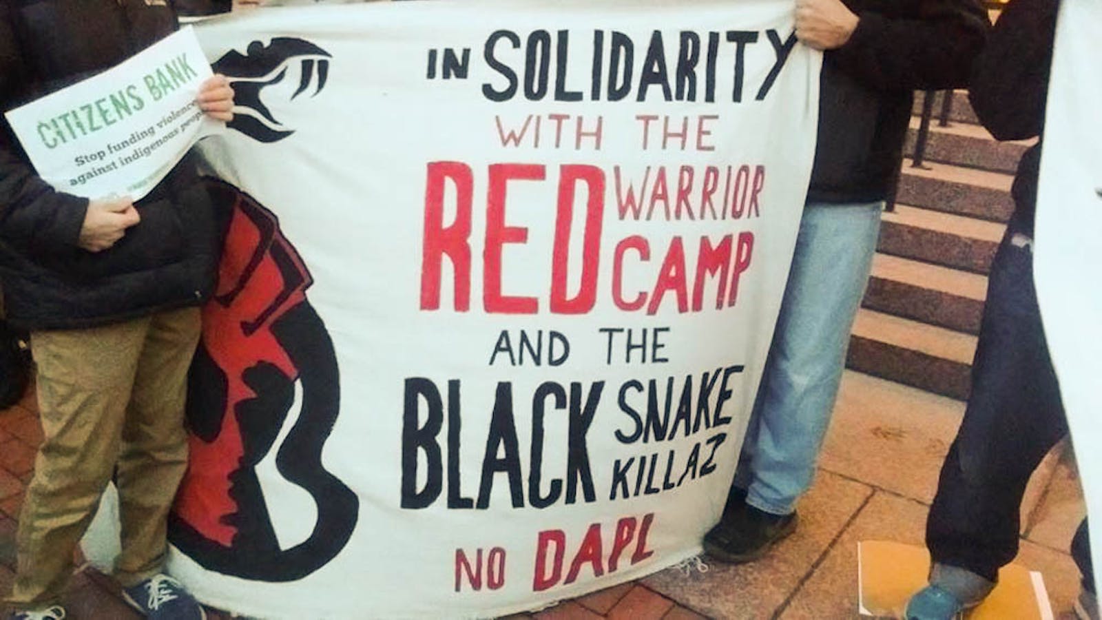 Indigenous people rights activists protest DAPL - The Brown Daily Herald