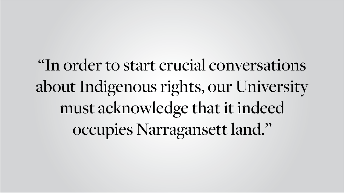 Khan '24 This is Narragansett Land The Brown Daily Herald