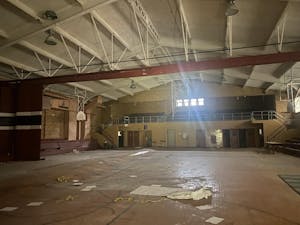The second of the school’s two gyms. There are talks of turning it into a parking garage.