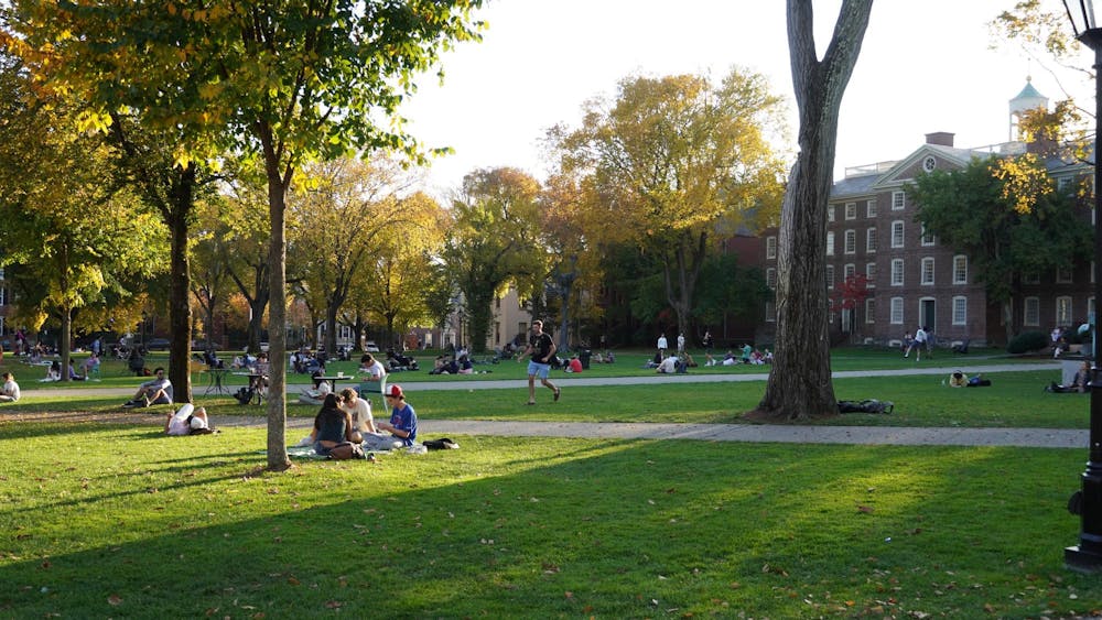 Main green in the sunlight.