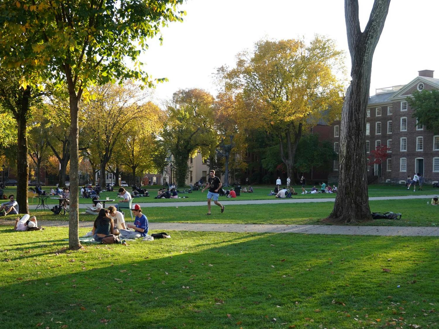 Main green in the sunlight.