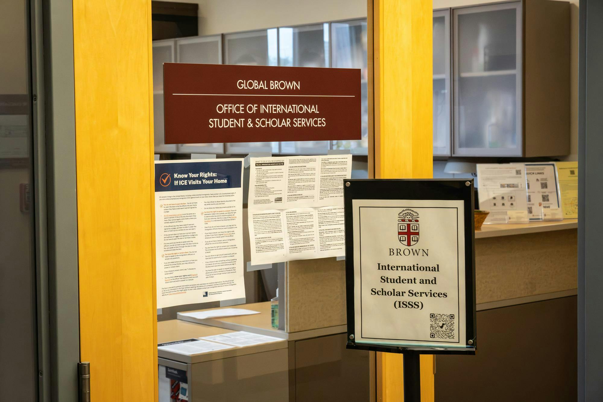 A photo of the Office of International Student and Scholar Services.