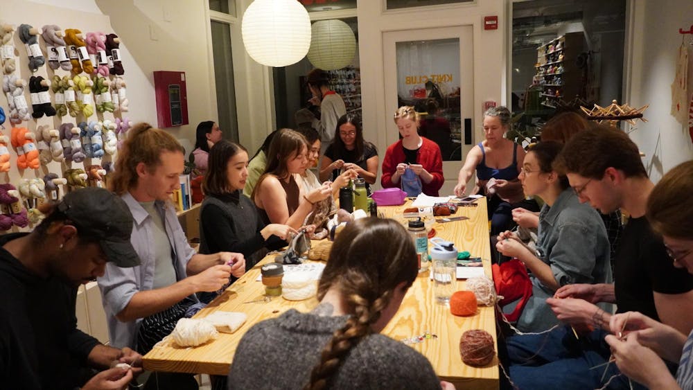 The Knit Club hosts workshops, ranging from knitting 101 to multi-week guided knitting courses.