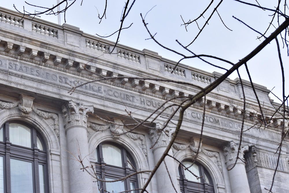 Photo of the district courthouse. 
