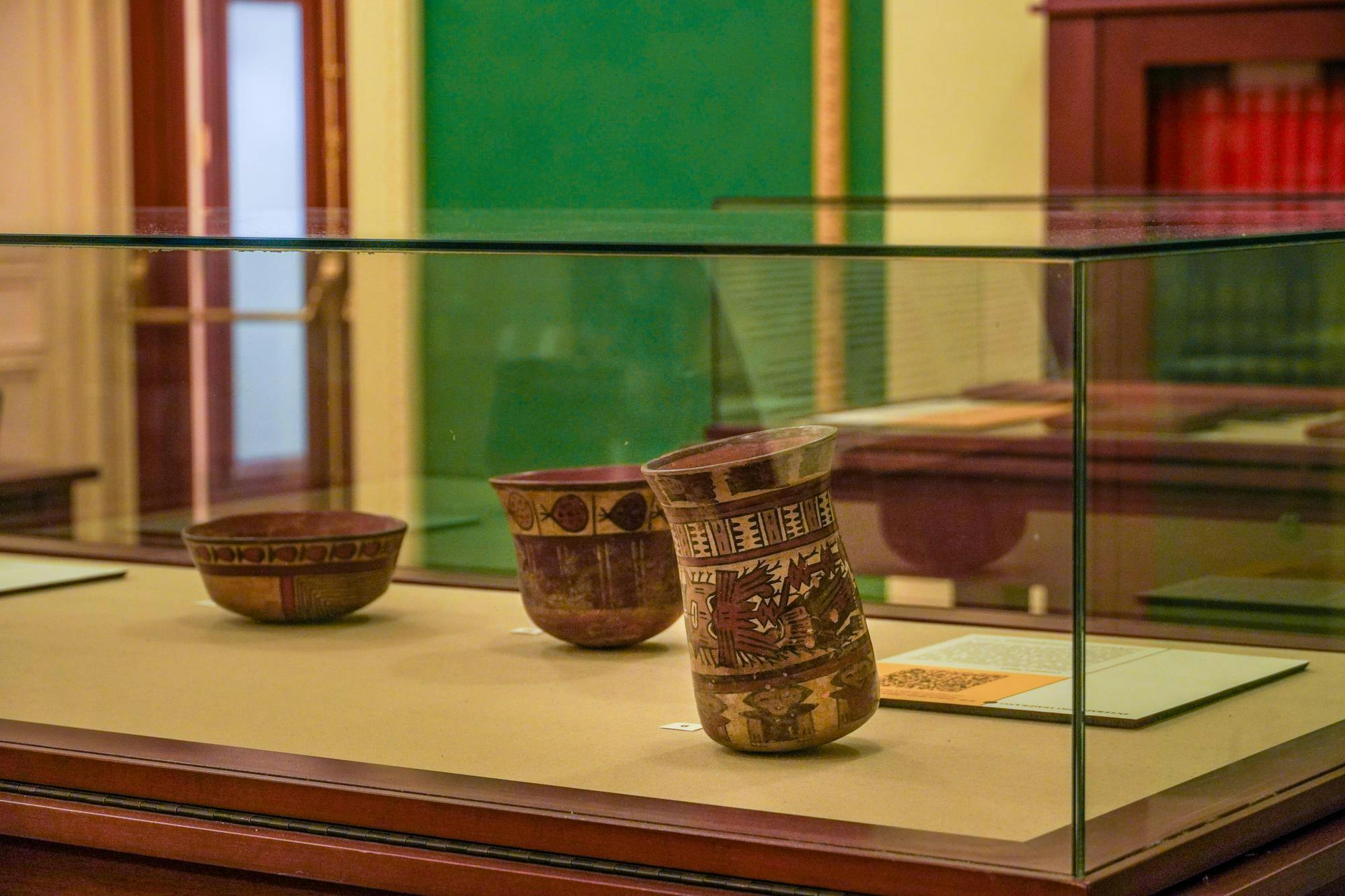 Photo of the ‘Echoes of the Andes’ exhibit in the Providence Public Library on Nov. 18.