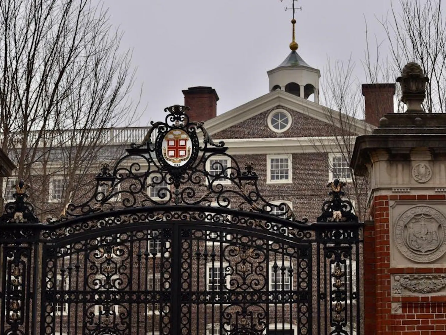 A picture of the Van Wickle Gates at Brown University in Providence, Rhode Island.