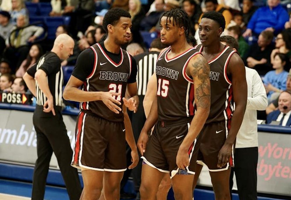 <p>Saturday saw the Bears pull off a dramatic upset against a first-place Cornell squad which entered the game undefeated at home.</p><p>Photo courtesy of JiggShotIt via Brown Athletics</p>